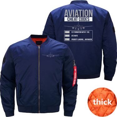 Aviation Cheat Codes Funny For Pilots JACKET THE AV8R
